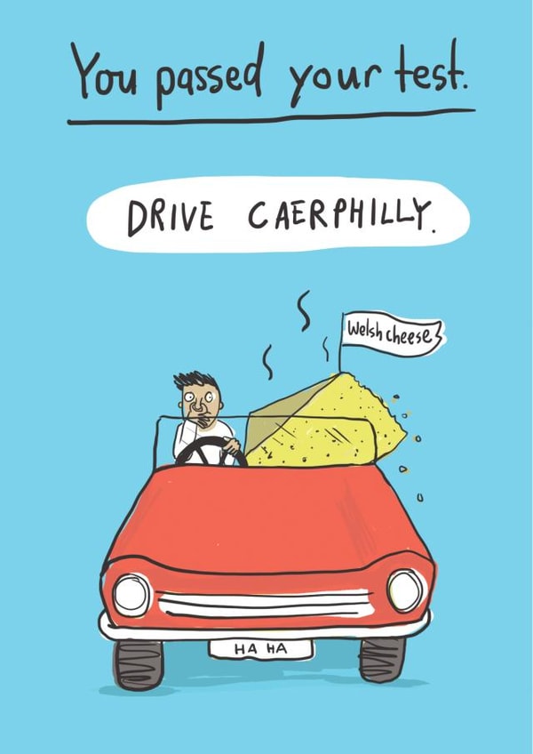 Funny, pun, unique, Passed your Driving Test card. created by LOVEDAY DESIGNS on Thortful