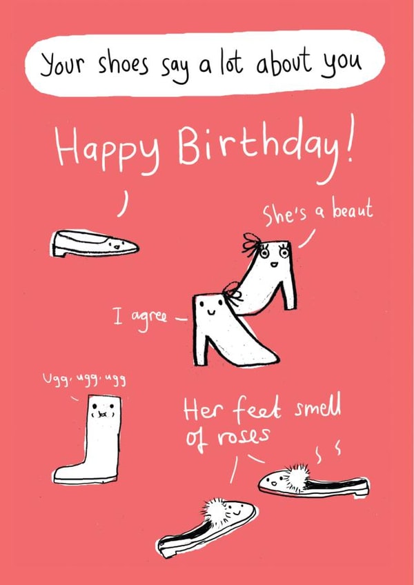 fashion shoes Birthday Card 18020 created by LOVEDAY DESIGNS on Thortful