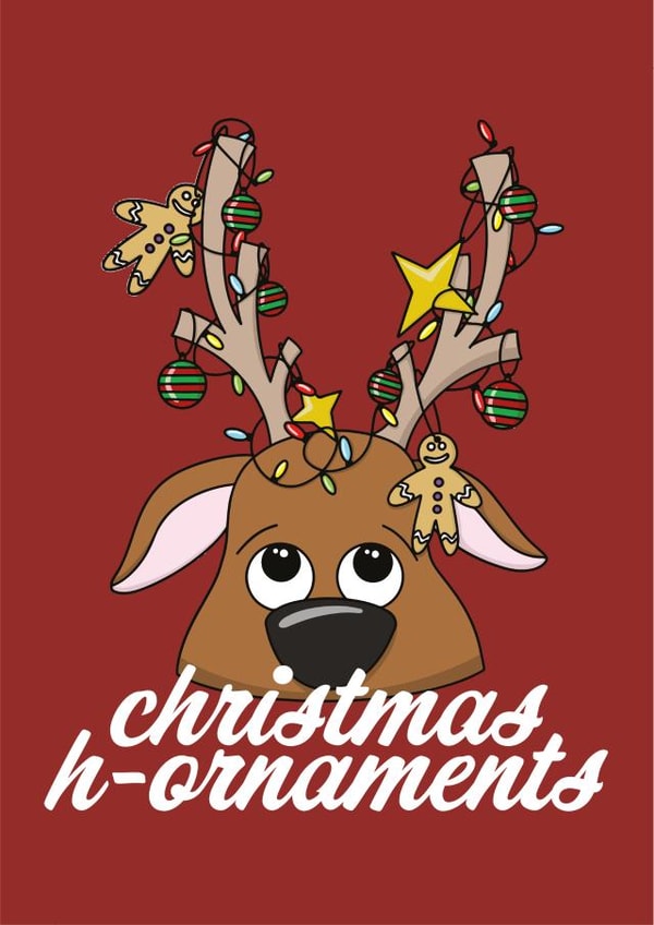 baubles funny Christmas Card 41227 created by BeckiLamby