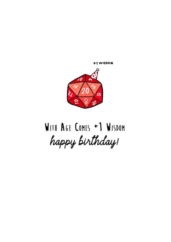 dnd dungeons and dragons Birthday Card 20493 created by Lara King Draws