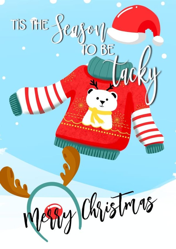 Christmas  cheeky Christmas Card 40611 created by The Arty Apples Limited