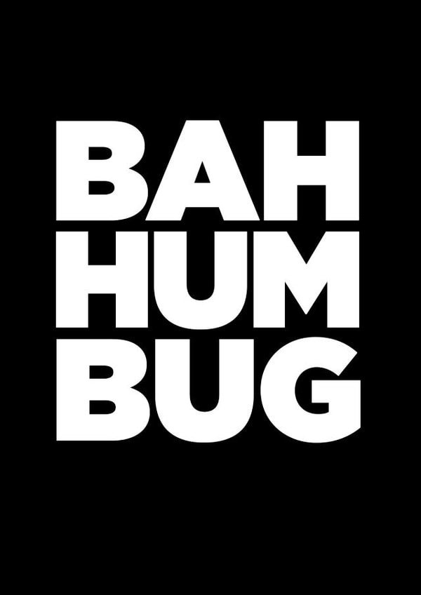 adult bah Christmas Card 45458 created by RANK Graphics inc.