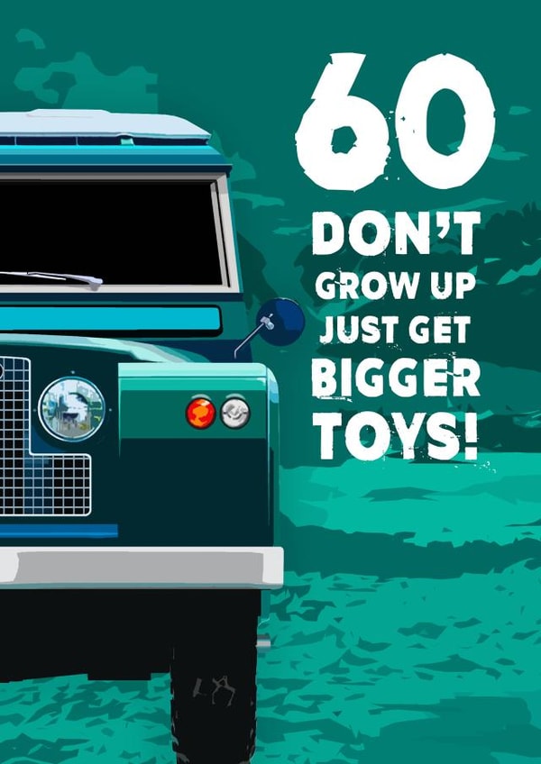 60 60th Birthday Card 18465 created by RetroMotion Artwork