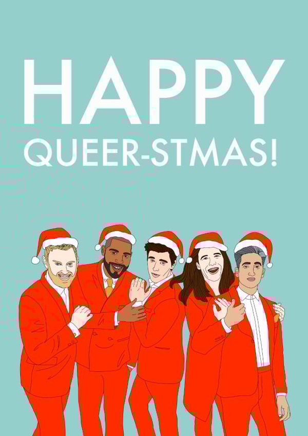 queer eye lgbt Christmas Card 43598 created by Influential People