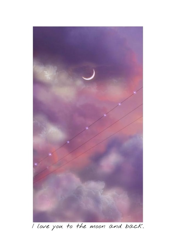 i love you  to the moon and back Card 42839 created by Katie-Lea