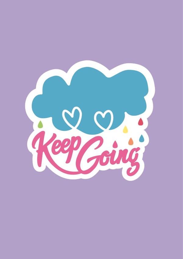 Keep going kindnessday Just because Card 18774 created by Ollie&Frey