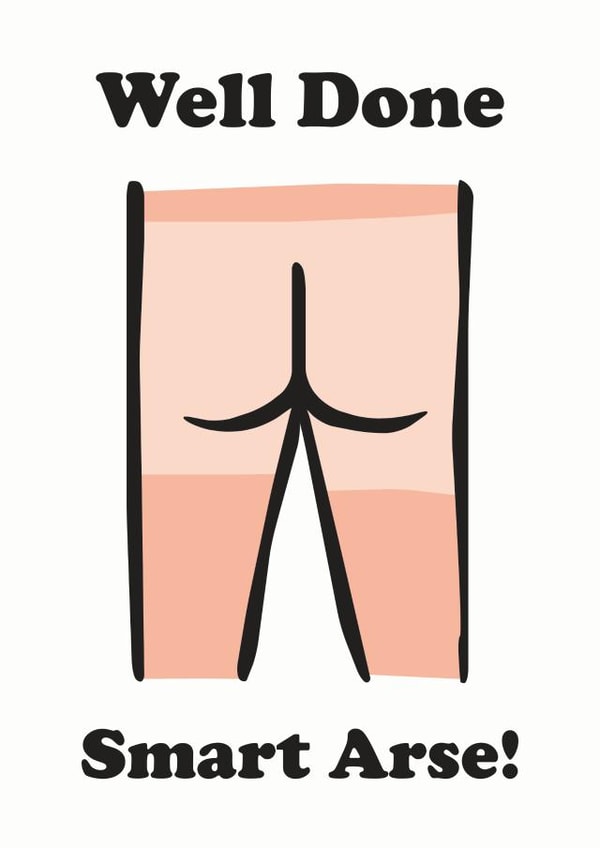 Smart Arse Well Done Card created by Studio Boketto