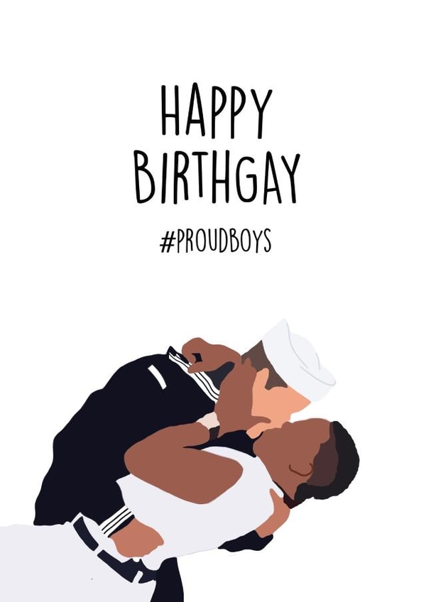 LGBTQ+ cheeky Birthday Card 20332 created by Akeechi Design