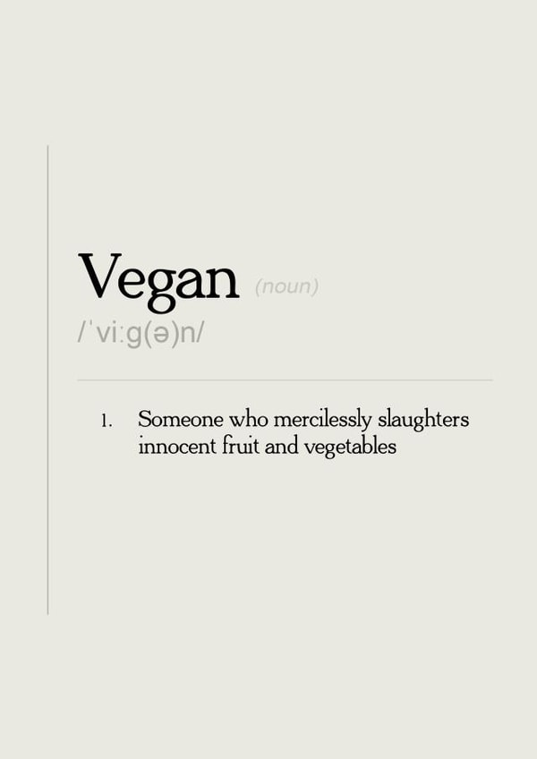 Adult Vegan Birthday Card 16500 created by DayCards