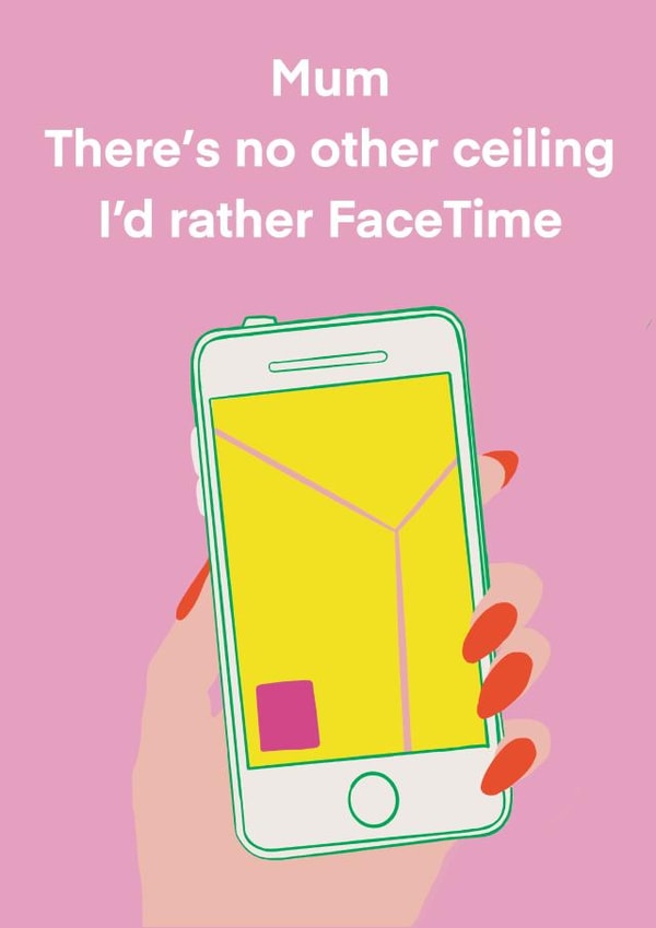 facetime phone Birthday Card 16951 created by Nicola Jo