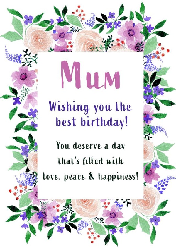 mum pretty Birthday Card 19440 created by Ami Webster