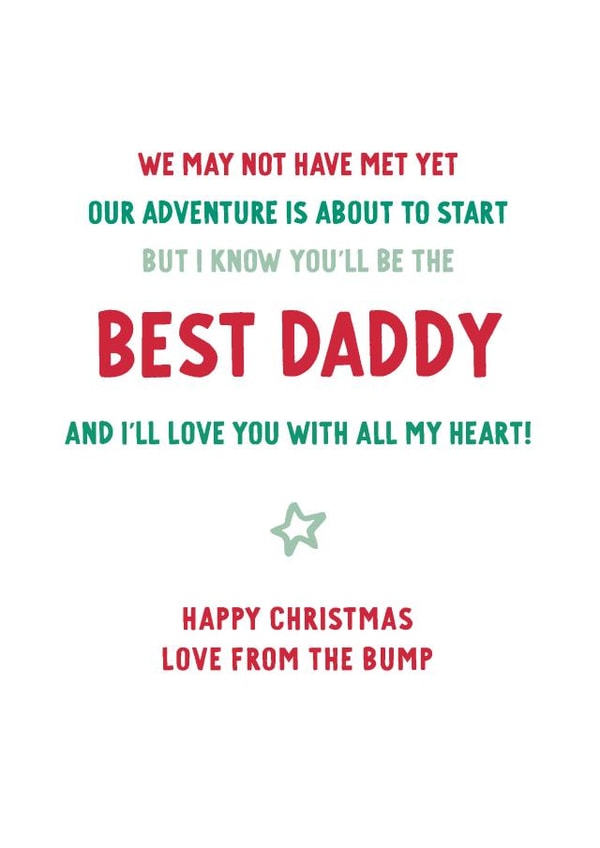 christmas best daddy Christmas Card 9304 created by Percy & Pearl