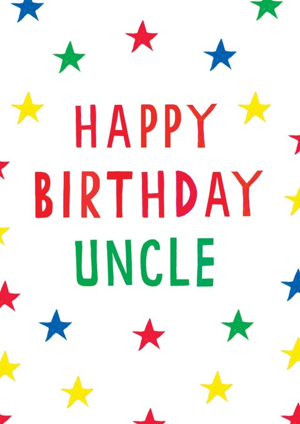 Cute Birthday Card - Uncle - Happy Birthday Uncle created by Earlybird