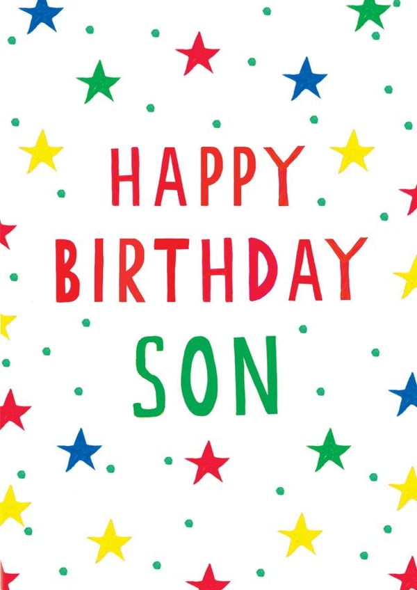 Child typography Birthday Card 17729 created by Earlybird