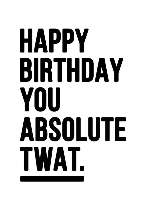 Funny Rude Birthday Card 17087 created by YOUR NAN.