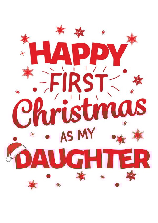Daughter christmas Christmas Card 10364 created by Yeti Design