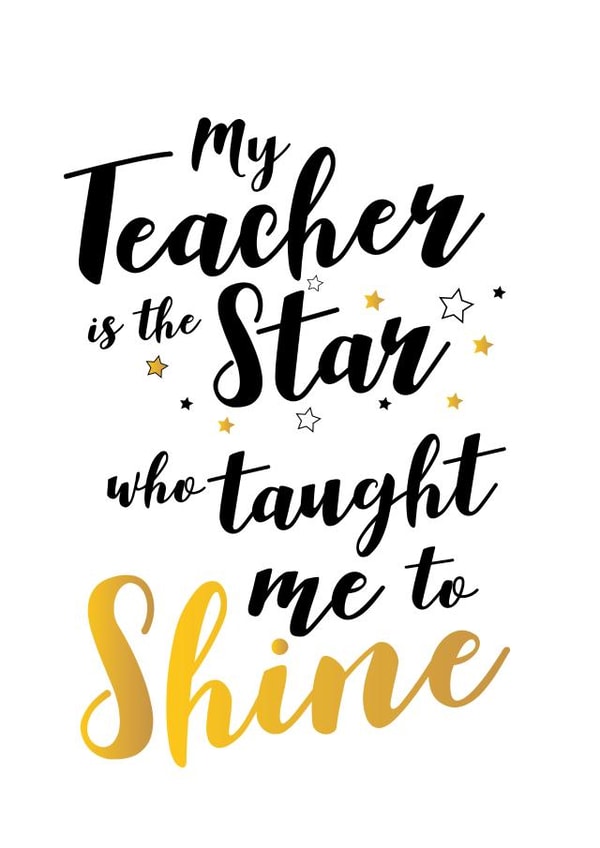 teacher school Thank You Card 10365 created by Yeti Design