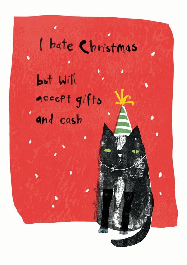 cat cheeky Christmas Card 42628 created by Jasperpie