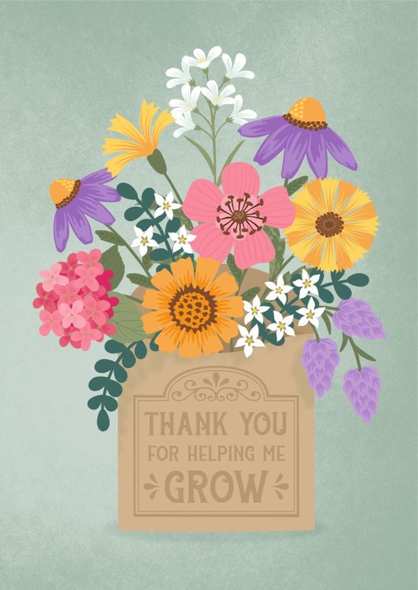 helping grow Thank You Card 20184 created by Tanya Laporte Designs