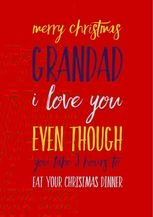Grandad Christmas Dinner created by CreatedbyMe Sean