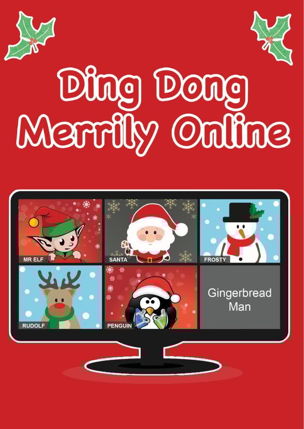 zoom 2020 Christmas Card 45613 created by Emma's Card Designs