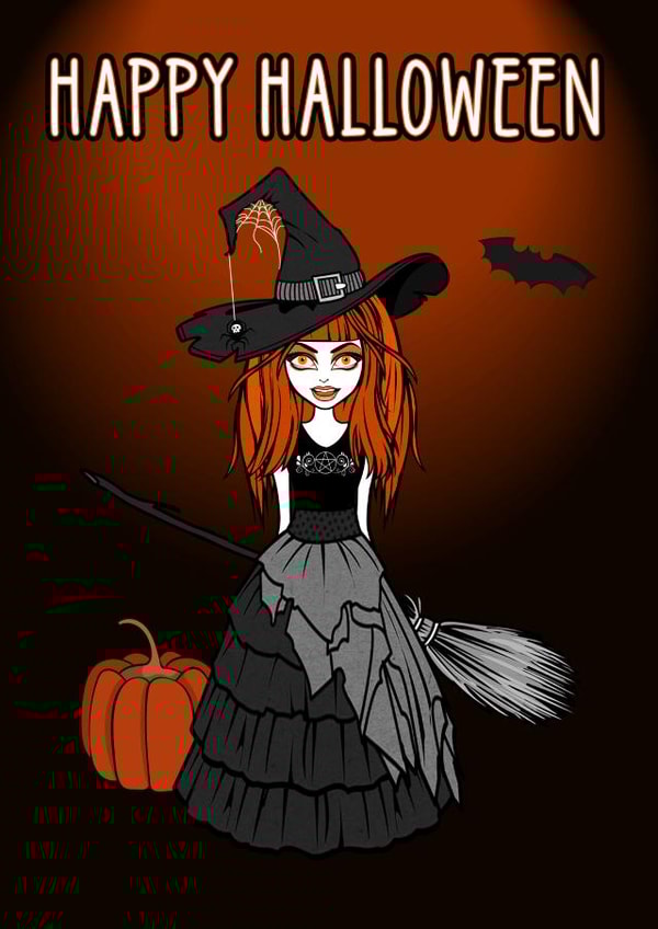 happy halloween halloween Card 20272 created by Cheeky Witch®