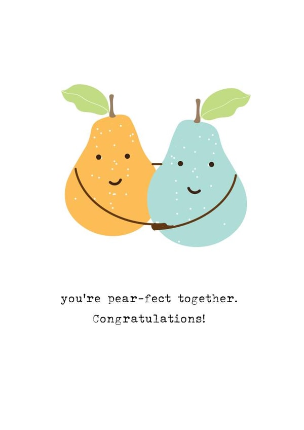 Pear-fect together - wedding/engagement created by Lea Velasquez