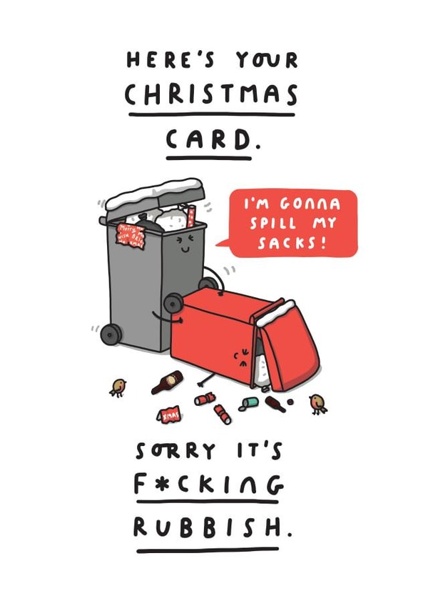 adult rude Christmas Card 16019 created by mungo and shoddy