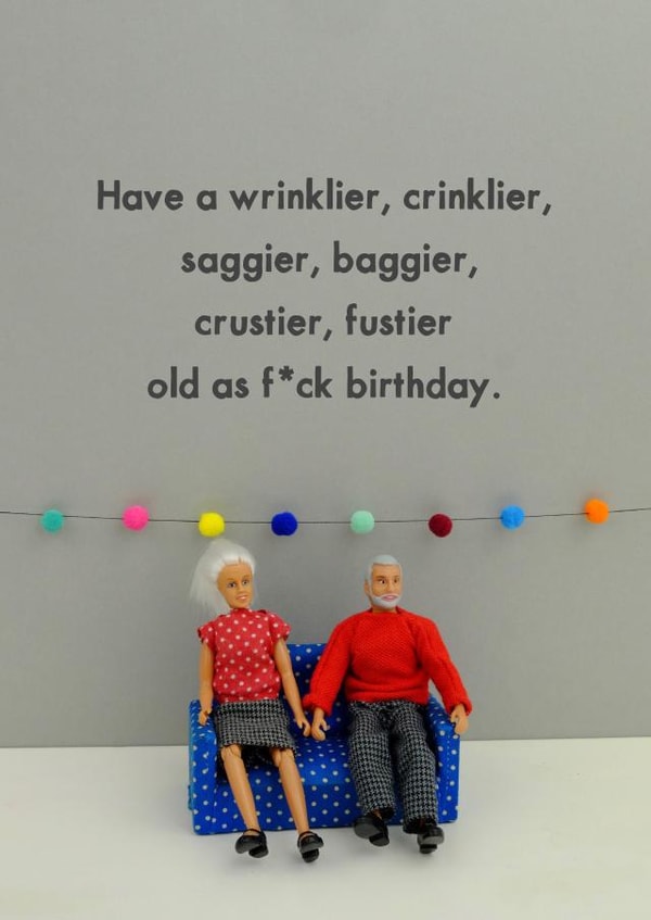 funny dolls Birthday Card 11595 created by Bold & Bright Cards