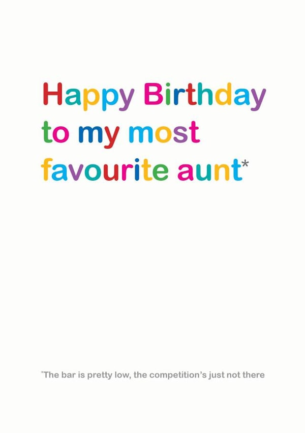 aunt favourite Birthday Card 13050 created by Lisa Jestico