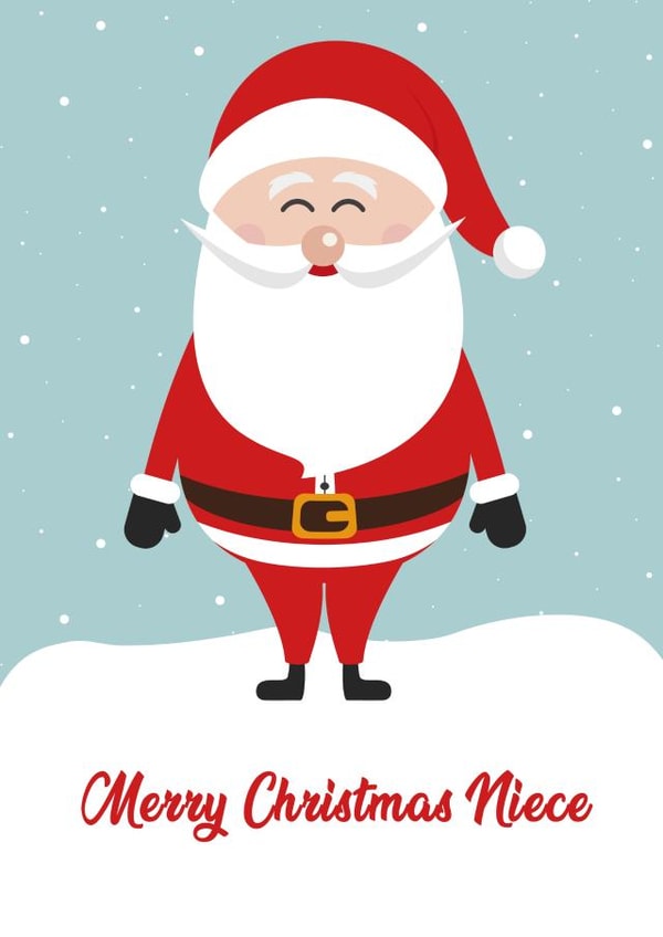 santa adult Christmas Card 10986 created by Kat Prentki