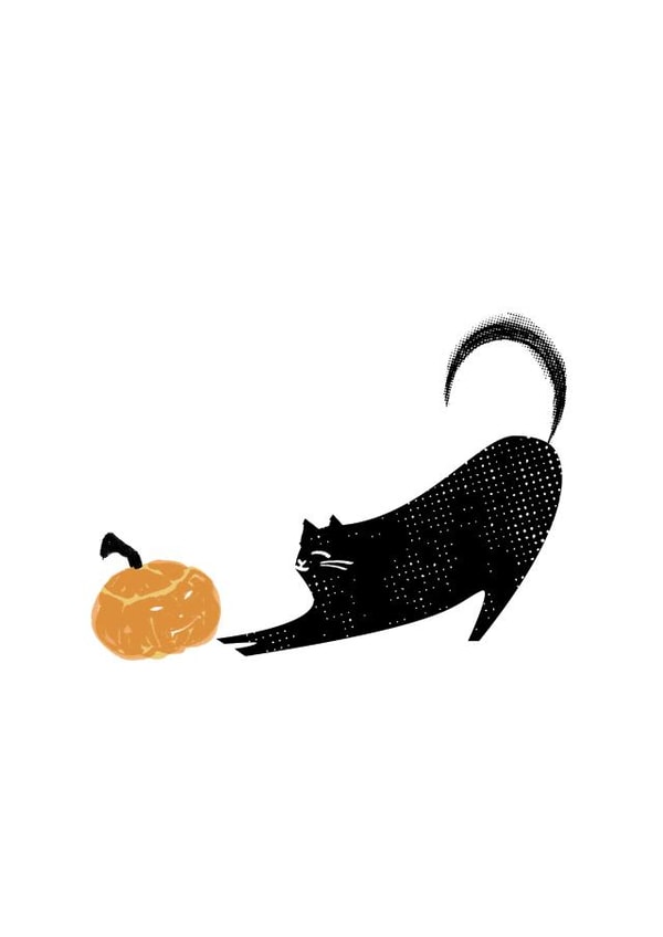 Black Cat Halloween Card created by Purpose & Worth etc