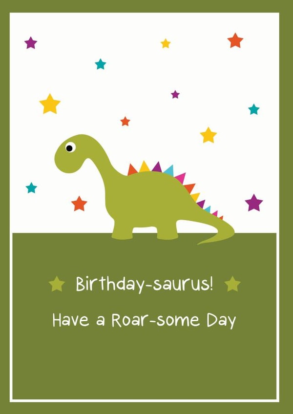 child dinosaur Birthday Card 18696 created by T & Belle Design