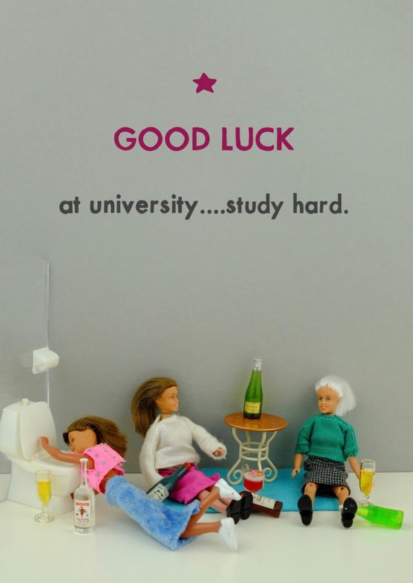 work hard Good Luck Card 11615 created by Bold & Bright Cards