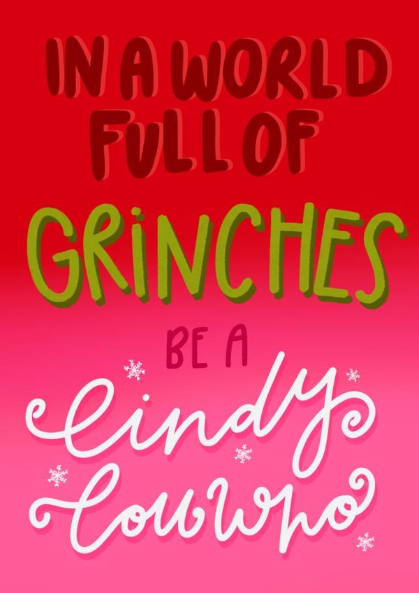 christmas  the grinch Christmas Card 18064 created by katie illustrated