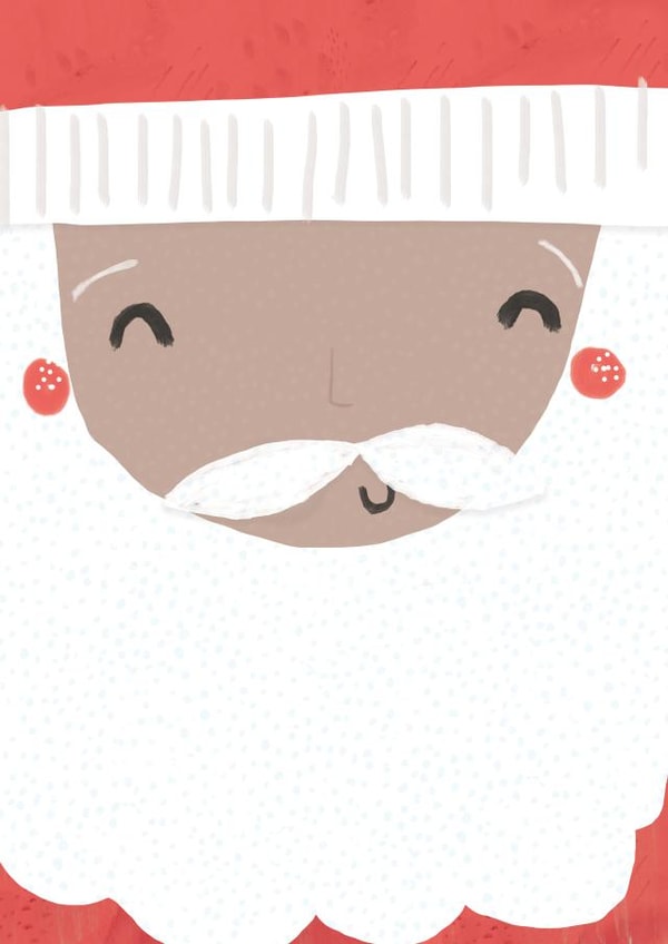 Cute and Simple Christmas Santa Face - Open Send created by Laura Pantony