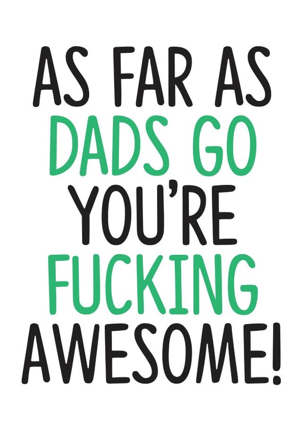 dad daddy Birthday Card 16766 created by TeHe Gifts