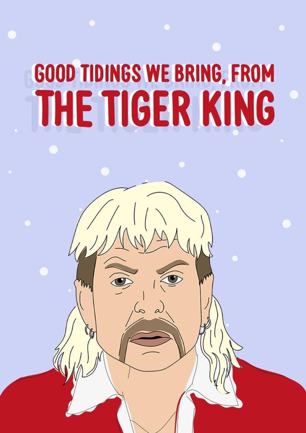 Funny  Joe Exotic Christmas Card 41696 created by AliceandEmmaDesigns
