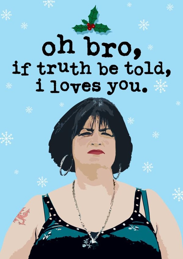 Brother Nessa Christmas Card 6028 created by Mrs Best Paper Co.