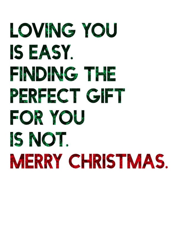 Cheeky Christmas Card For Wife Or Husband, Girlfriend Or Boyfriend created by SixElevenCreations