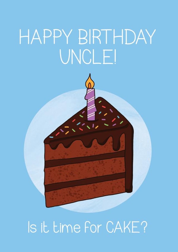 uncle chocolate Birthday Card 17988 created by Bev O'Connor || @oconnordesign