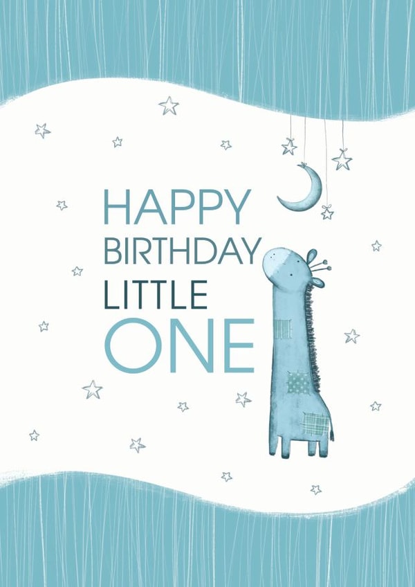 Cute 1st Birthday Card - Little One - Giraffe created by Lau Gonzalez
