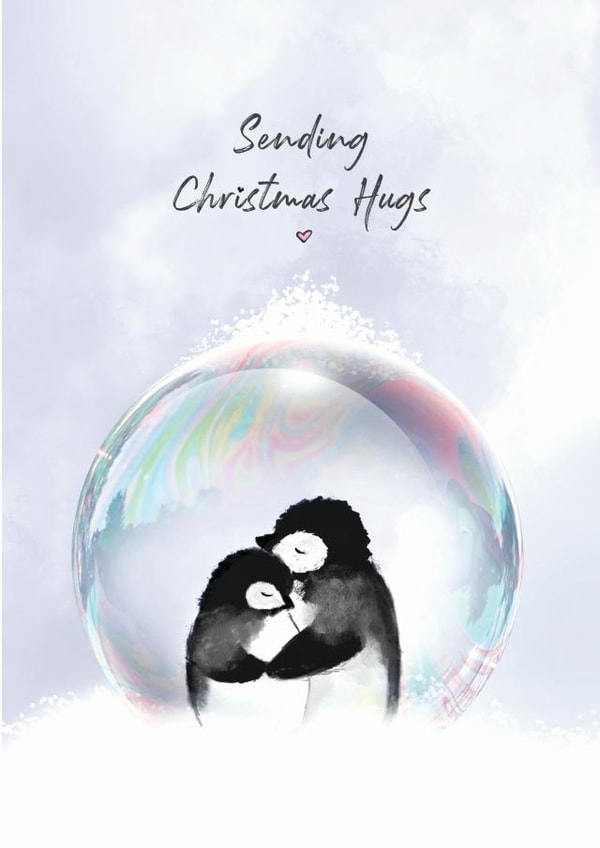 penguin animal Christmas Card 13792 created by LAURA TRUBY DESIGNS