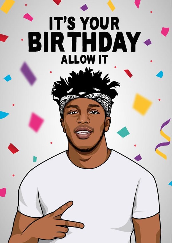 KSI Youtube Birthday Card 16187 created by All Things Banter
