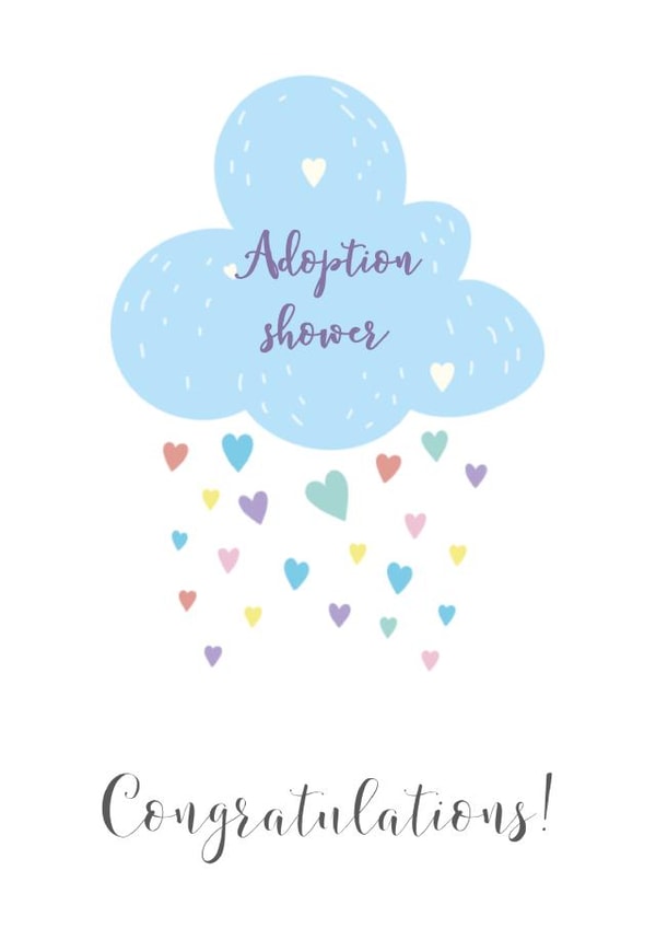 adoption baby shower New Baby Card 20664 created by notafictionalmum