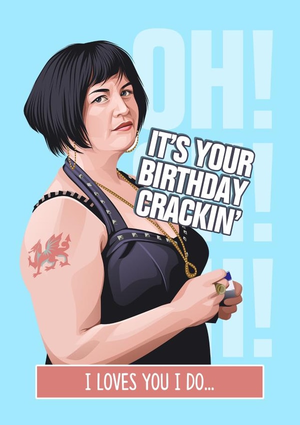 Nessa Gavin & Stacey Birthday card created by TeHe Gifts