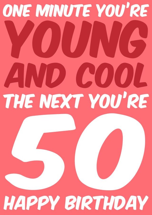 50 50th Birthday Card 7656 created by Sean David Cards