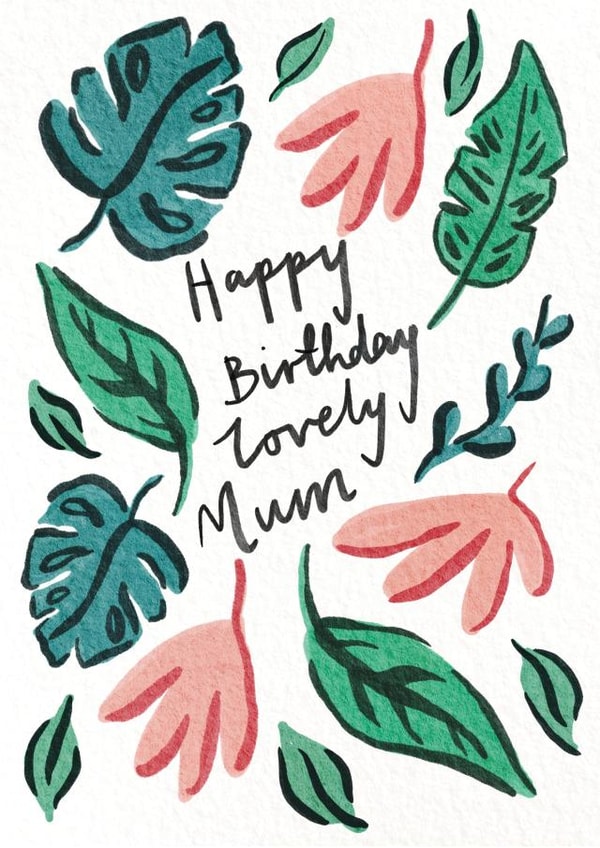 mum pretty Birthday Card 20421 created by Samantha sullivan