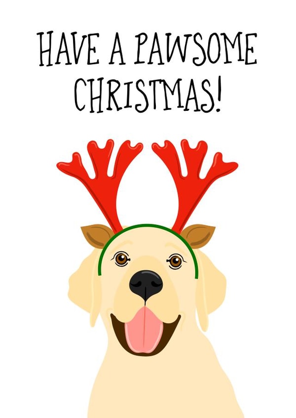 awesome pawsome Christmas Card 9967 created by Adam Regester