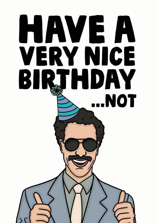 not borat Birthday Card 13294 created by Studio Doodles